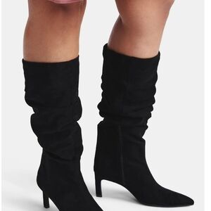 Time and Tru Black Heeled Boots